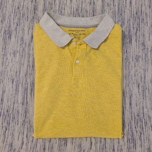 Banana Republic striped short sleeve polo shirt XL